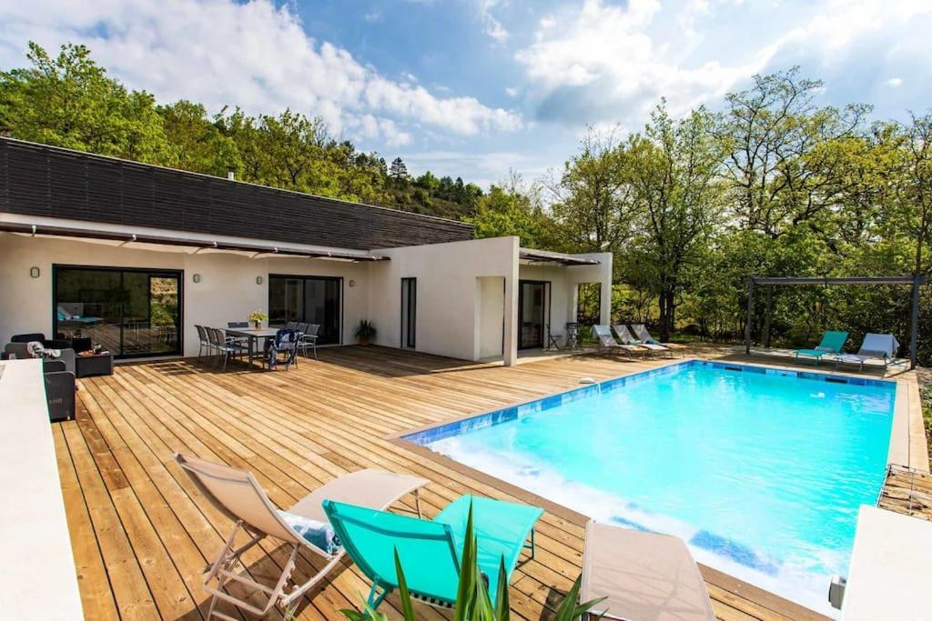 Villa Blanche, Contemporary, Cathars, Couiza, Carcassonne Luaran gambar